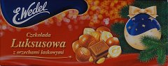 Wedel srednie luksusowa czerwona z orzechami laskowymi swiateczna BN